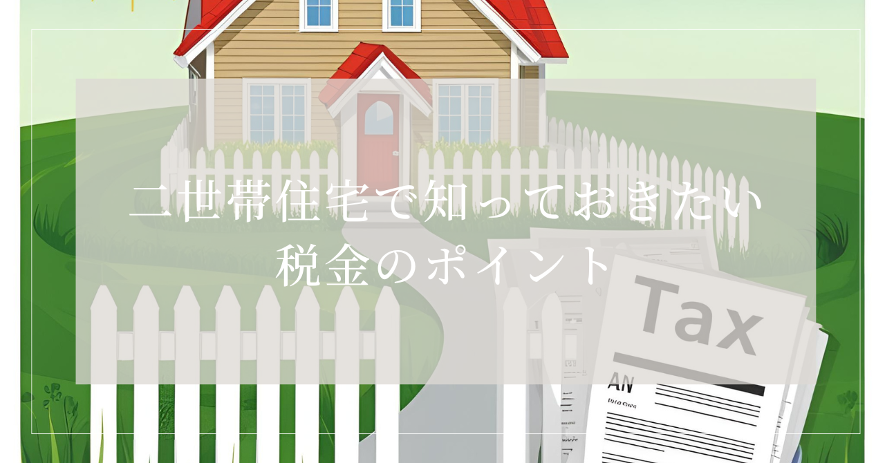 二世帯住宅とは 税金